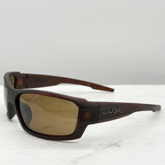 Wiley X Rebel WX Z87.2+ Polarized Sunglasses Matte Tortoise Brown Frame READ - Picture 2 of 16